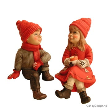 Julebarn som sitter - Candy Design