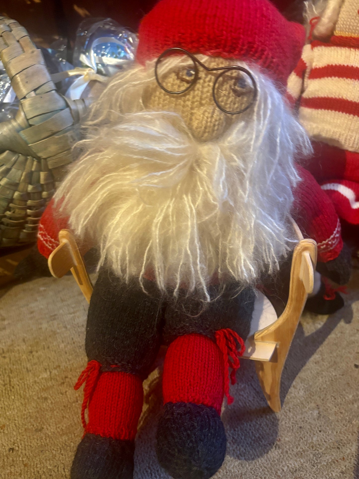 Strikket Nissefar - unike nisser