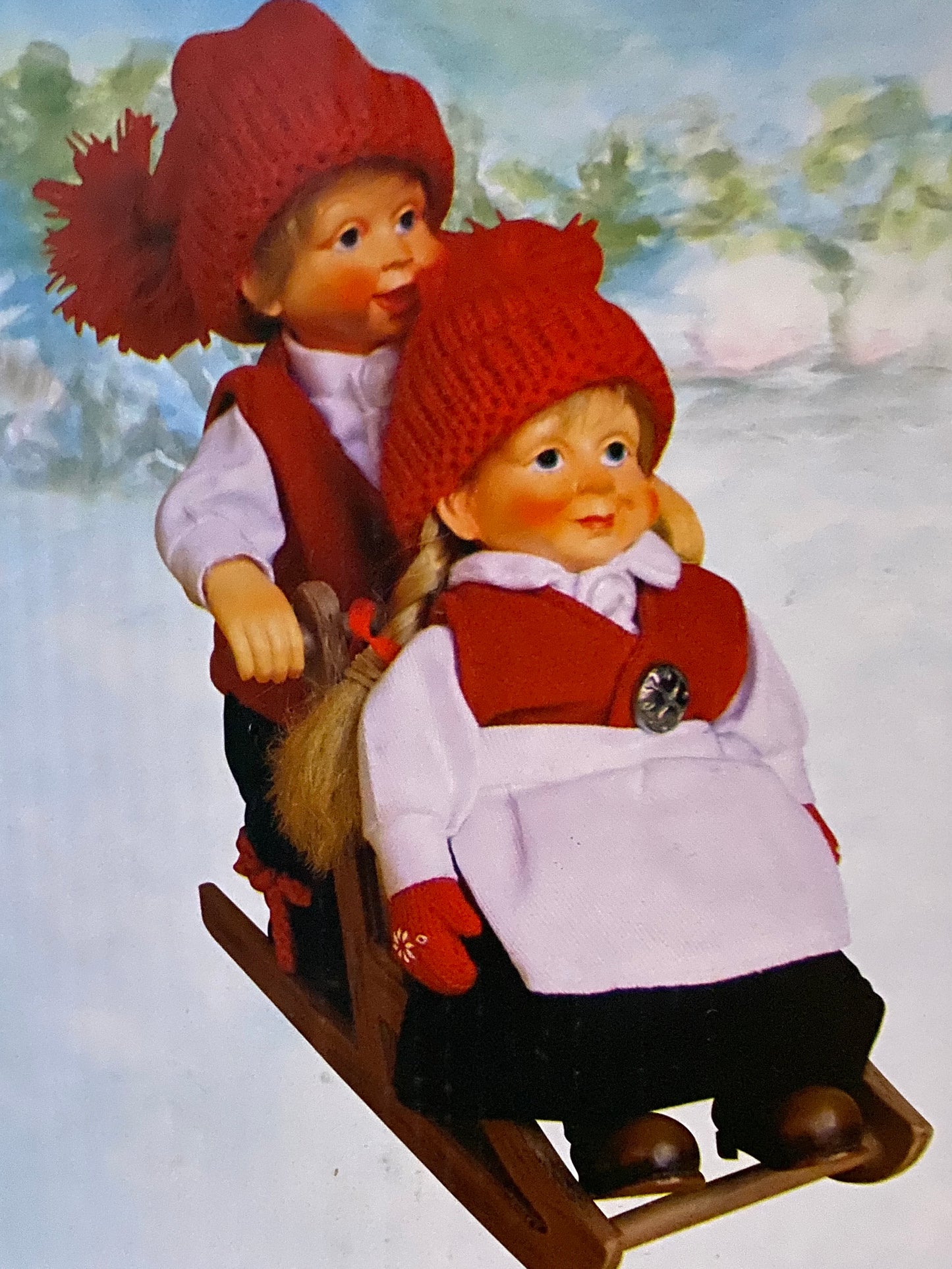 Barn på kjelke - Kystnissen