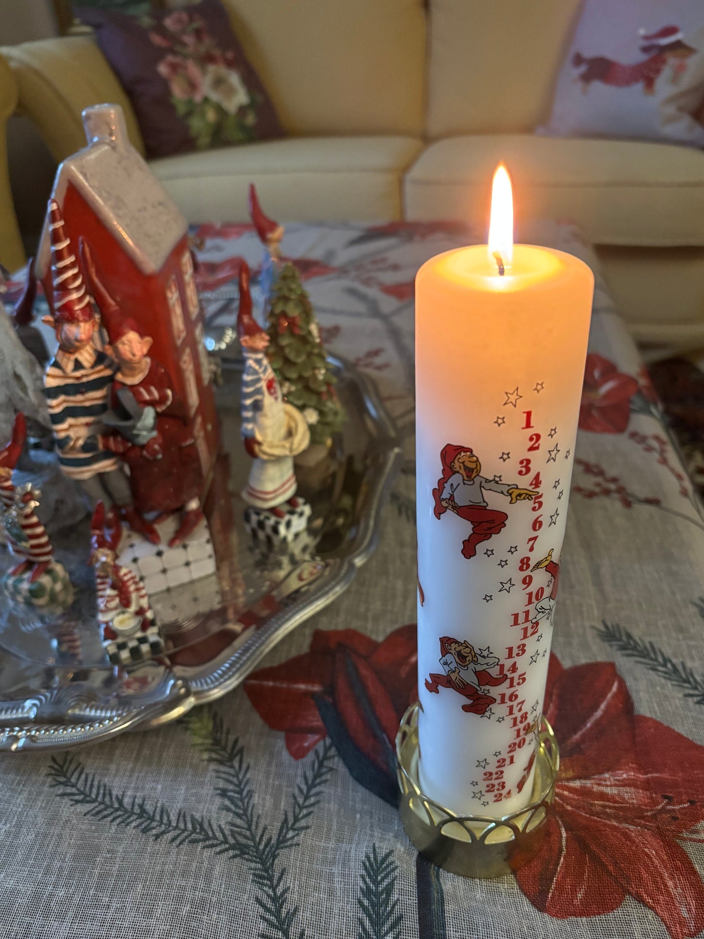 Pobra tykt adventslys - Pobra